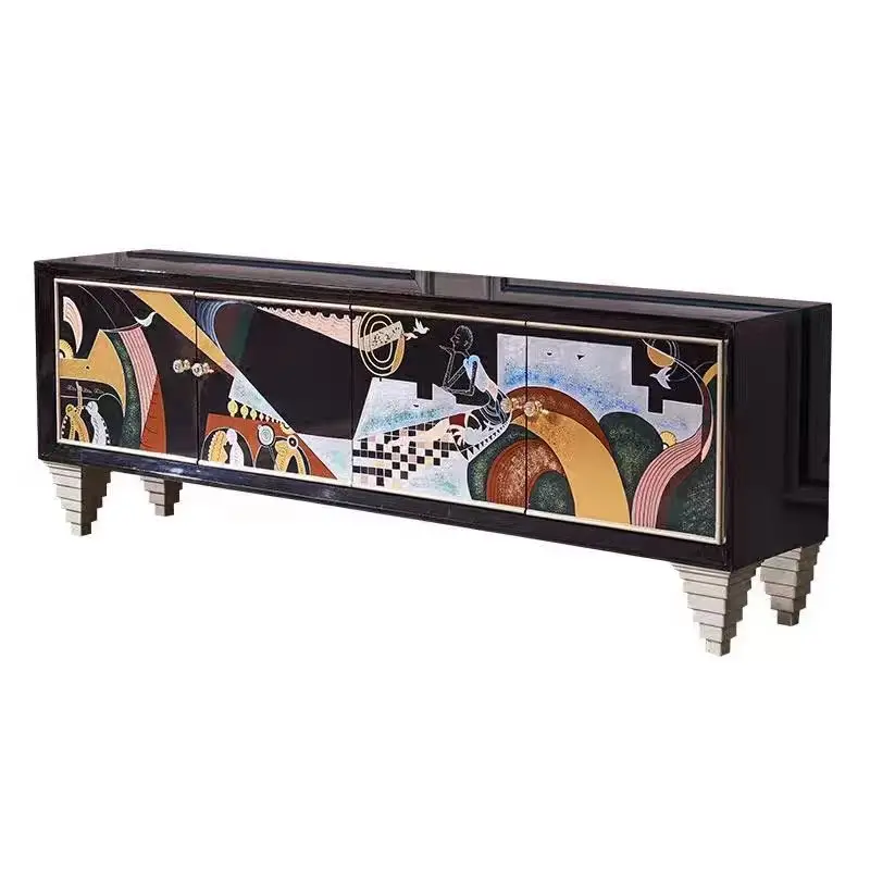 

Легкий роскошный современный художественный шкаф для телевизора, мебель для дома, подставка для телевизора, стол для хранения