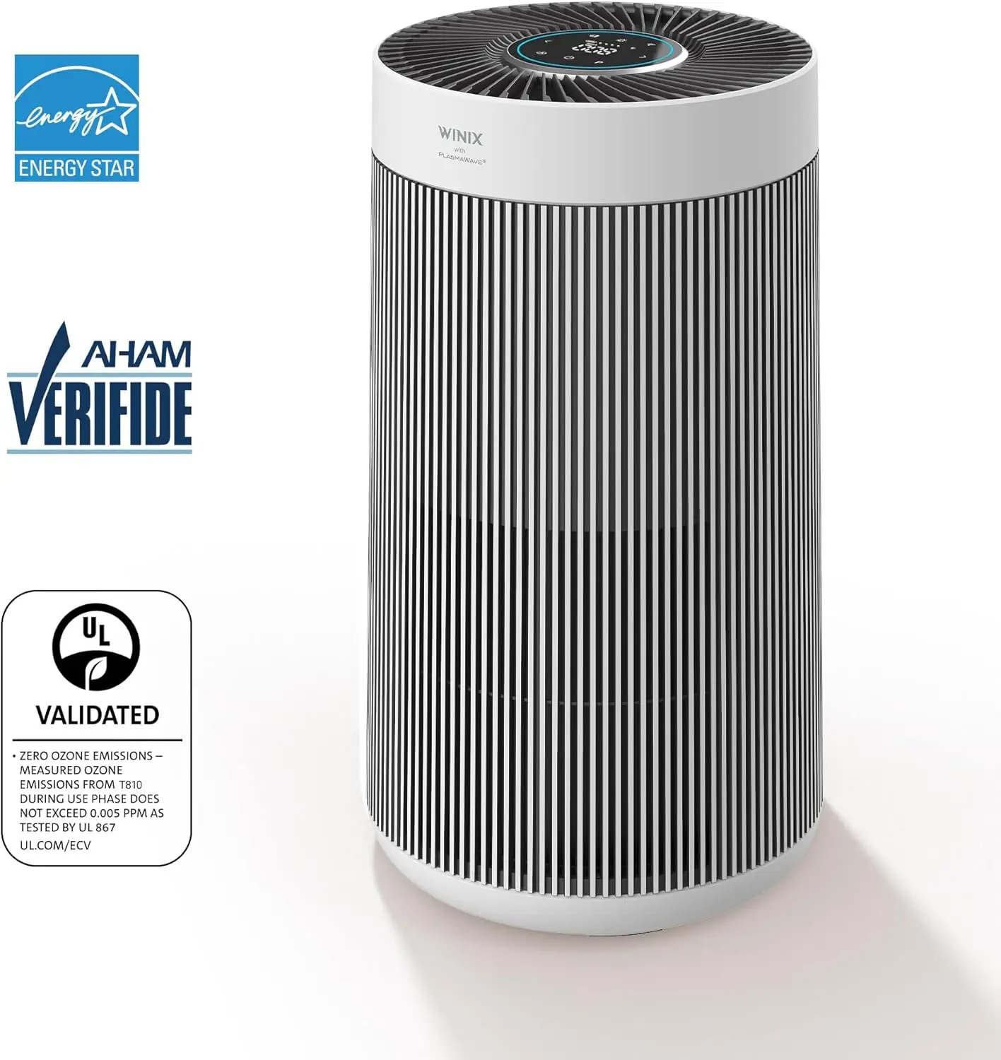 T810 Air Purifier for Home Extra Large Room Up to 1968 Ft² in 1 Hr With Smart Wi-Fi, Air Quality Monitor, True HEPA, Carbo