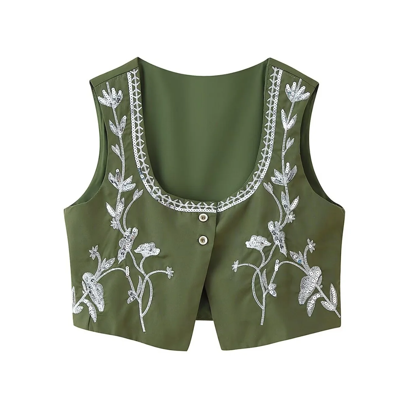 Nuevo traje étnico de falda bordada con lentejuelas pesadas para mujer o chaleco informal para ir al trabajo Falda plisada Vertical para mujer