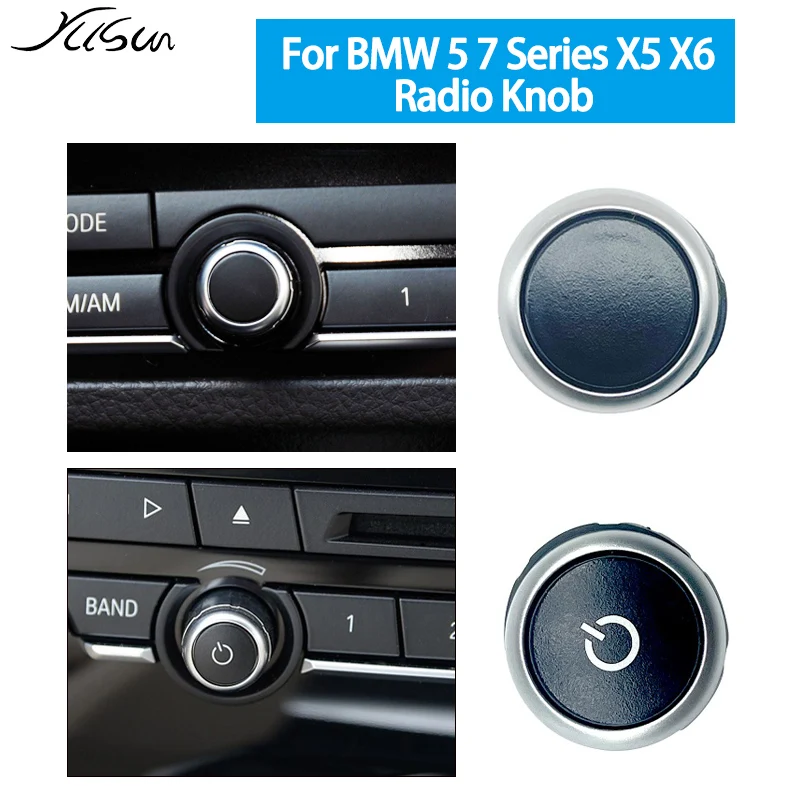 Radio Switch Volume Knob For BMW 5 7 Series X5 X6 F10 F01 F02 F07 F15 F16 F18 CD Machine Switch Button 2010-2017 64119350272
