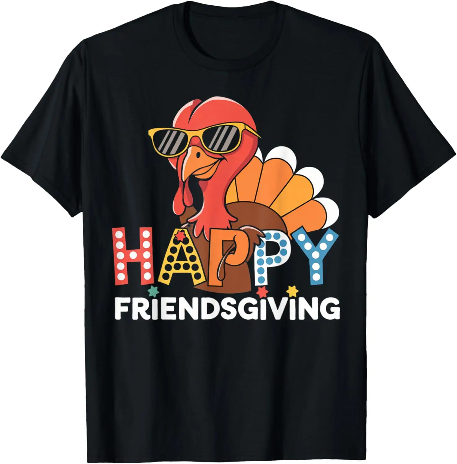 Happy Turkey geeft het perfecte vriendsgiving-feest-T-shirt