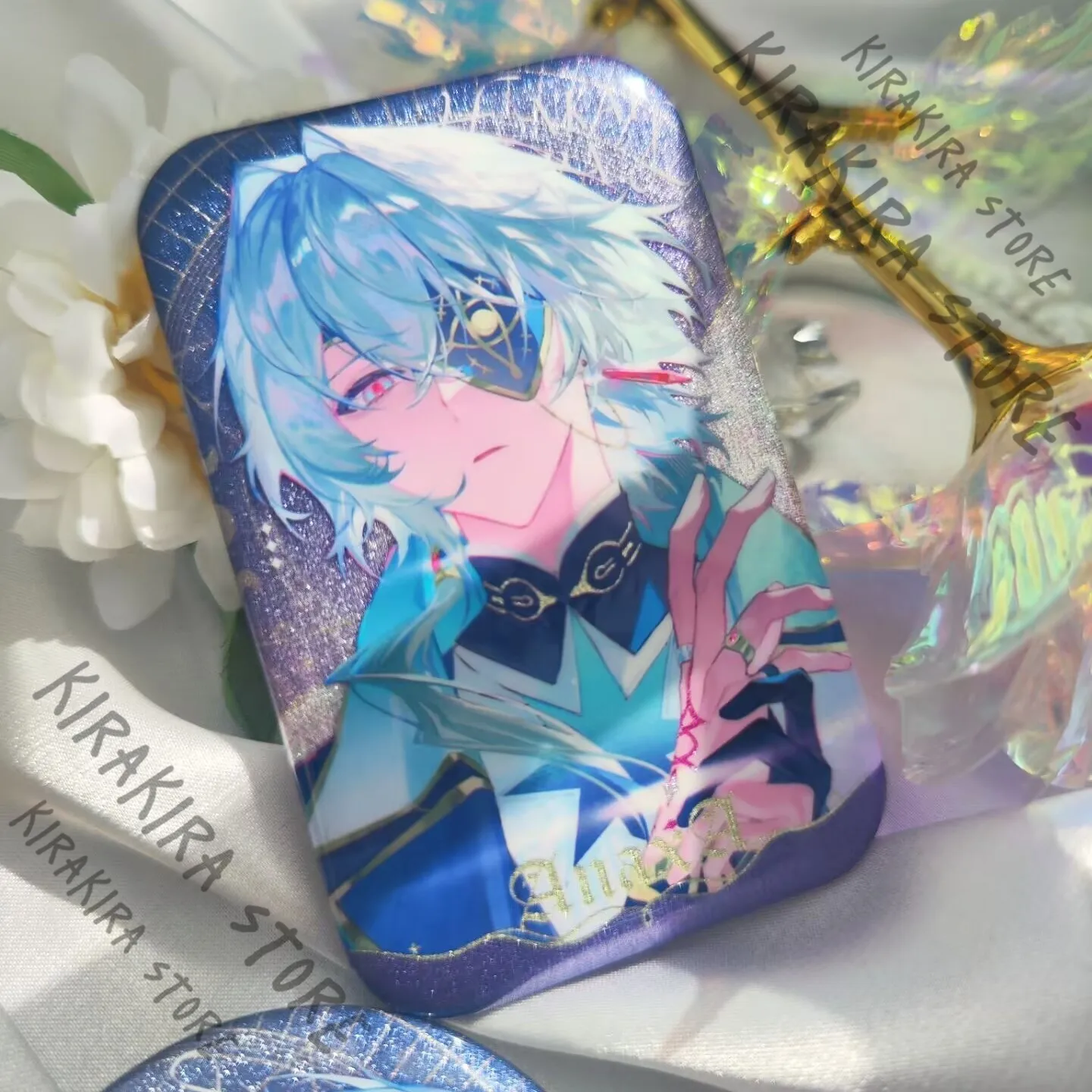 

Honkai: Star Rail Anaxa Anime Badges Cosplay Transparent Card 58mm Breastpin Transcard Decor High Quality Ornaments Gifts