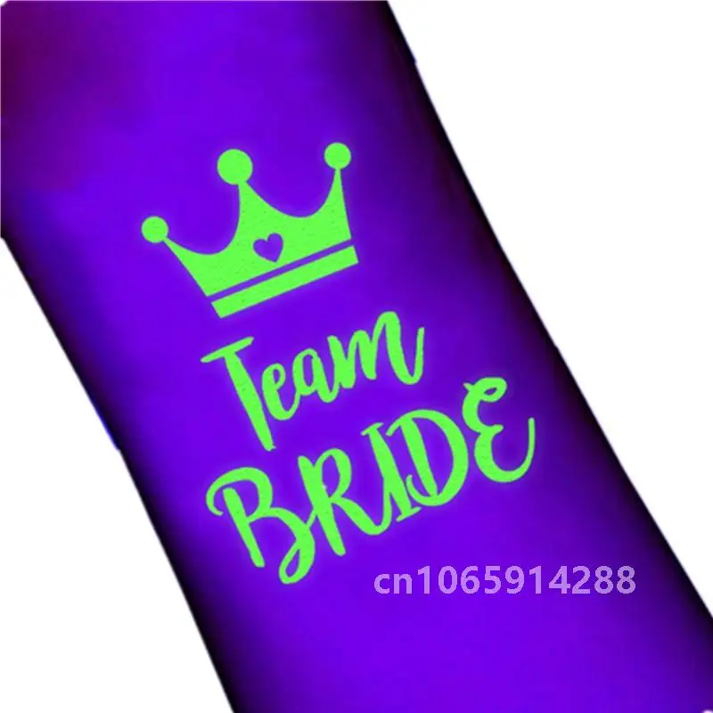 12 Stuks Vrijgezellenfeest Lichtgevende Tattoo Stickers Bruiloft Vrijgezellenfeest Decoratie Team Bruid Als Noctilucent Party Stickers