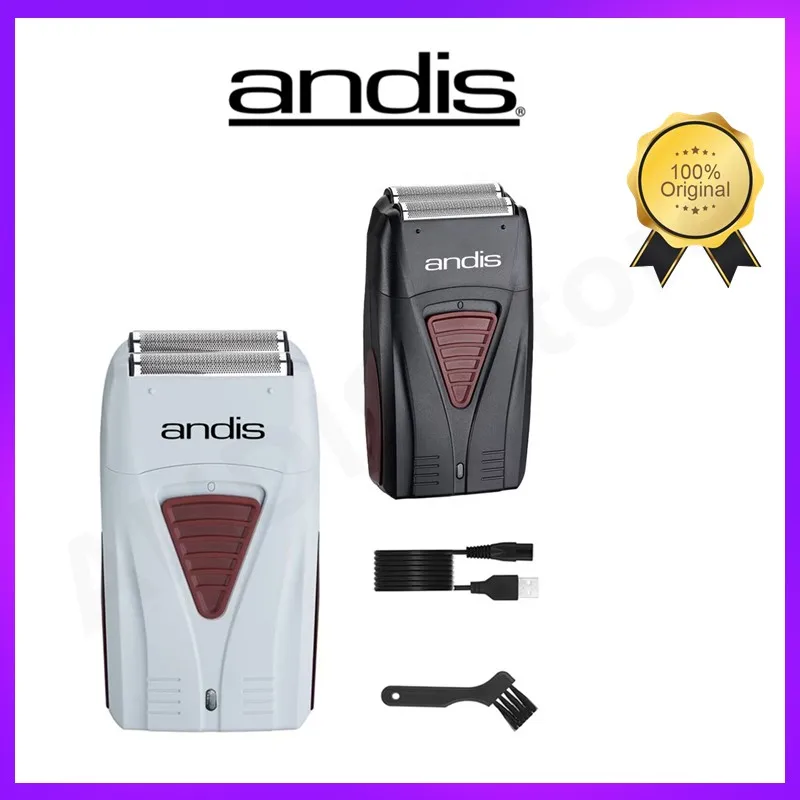 Original Andis 17170 Foil Lithium Titanium Shaver Smooth Shaving Cordless Shaver With Charger  For Men Razor Bald Hair Clipper