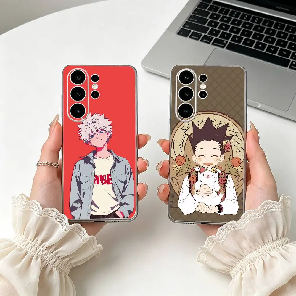 Curious Hunter -r Clear Phone Case for Samsung S25, S24, S21, S22, S23, S30, Ultra, S20, Plus, FE, Lite
