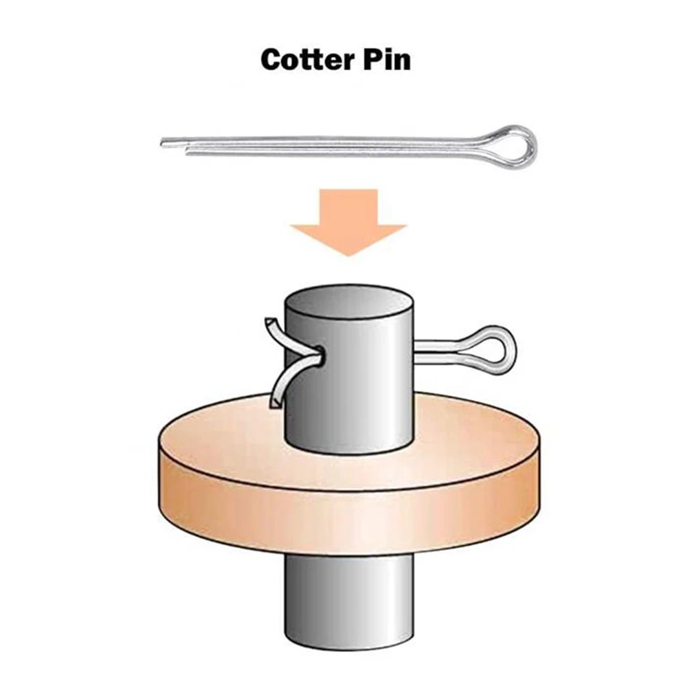 150Pcs 304 Stainless Steel Hardware Prong Cotter Prong Assortment Kit for Automotive Mechanics Car Garage Workshop Power Equipme