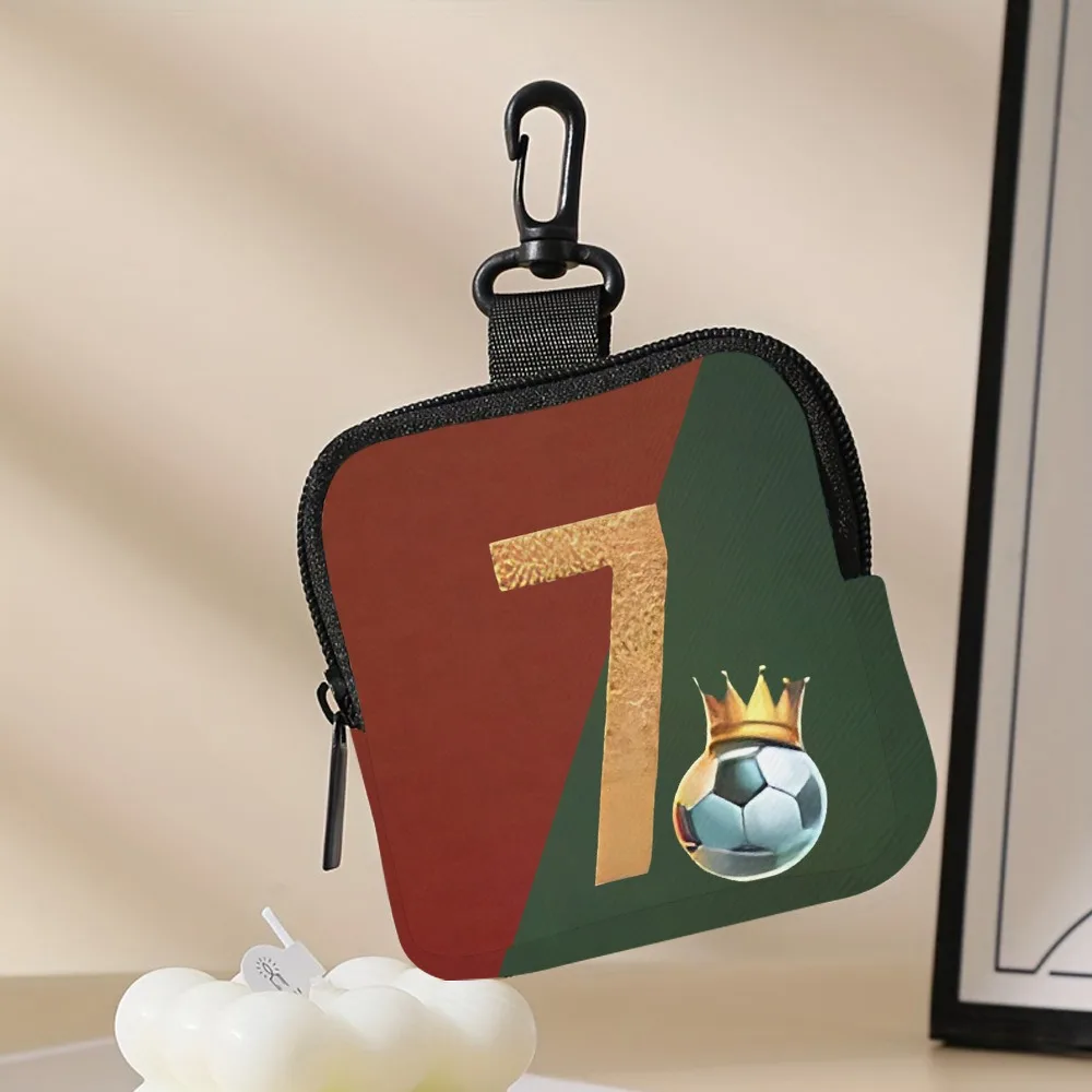 Trendy Mini Coin Purse PVC Water-resistant Wallet Portable Cat Football Mouse Earphone Bag Friends Gift