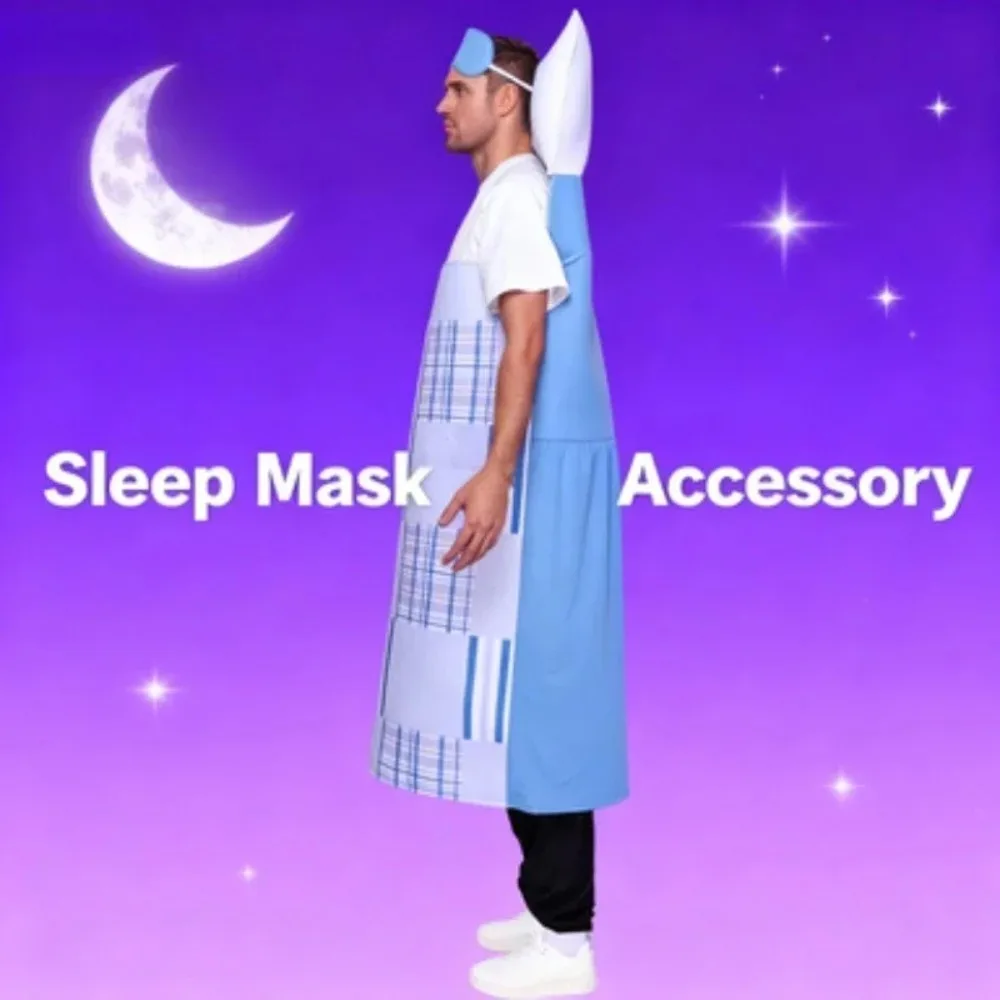 

Забавный костюм пациента больницы для Хэллоуина, вечеринок и сценических выступлений