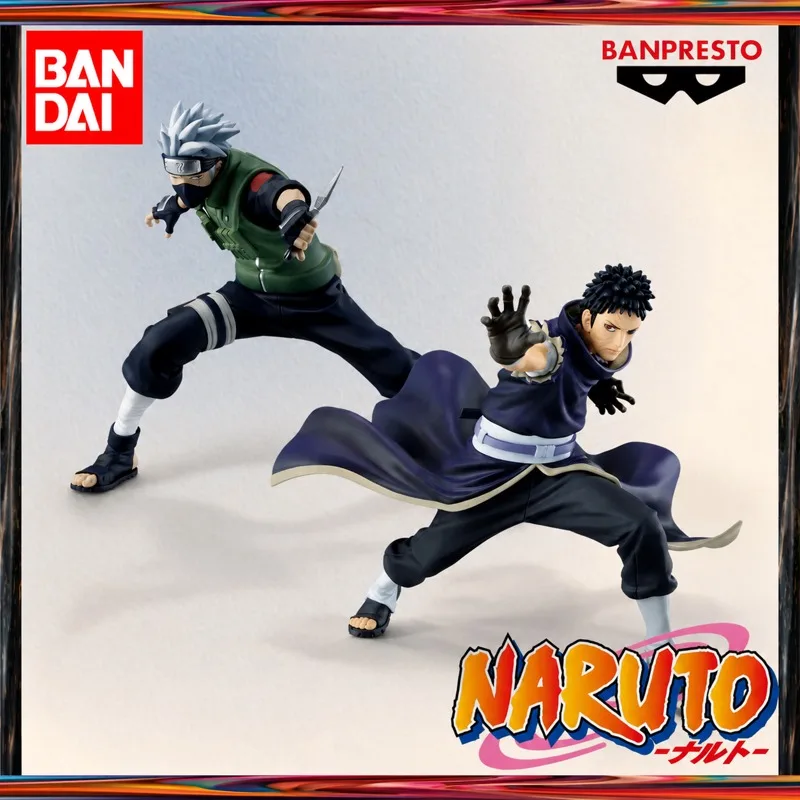 

In Stock Bandai Original Banpresto Naruto Hatake Kakashi Action Figure Model Doll Brand New Boxed Anime Characters Toys Model