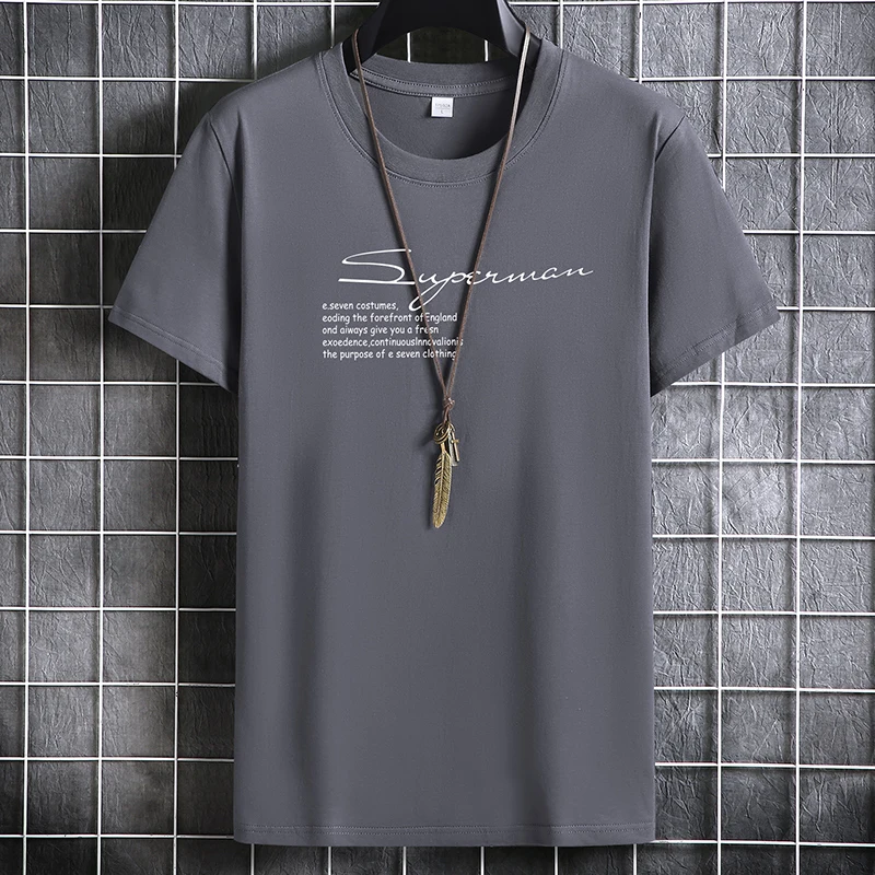 Men's T-shirt Summer 2022 New Short Sleeve Tee Male Casual Tshirt  Tops 100% Cotton Fashion Print Summer New Male Casual Tshirt