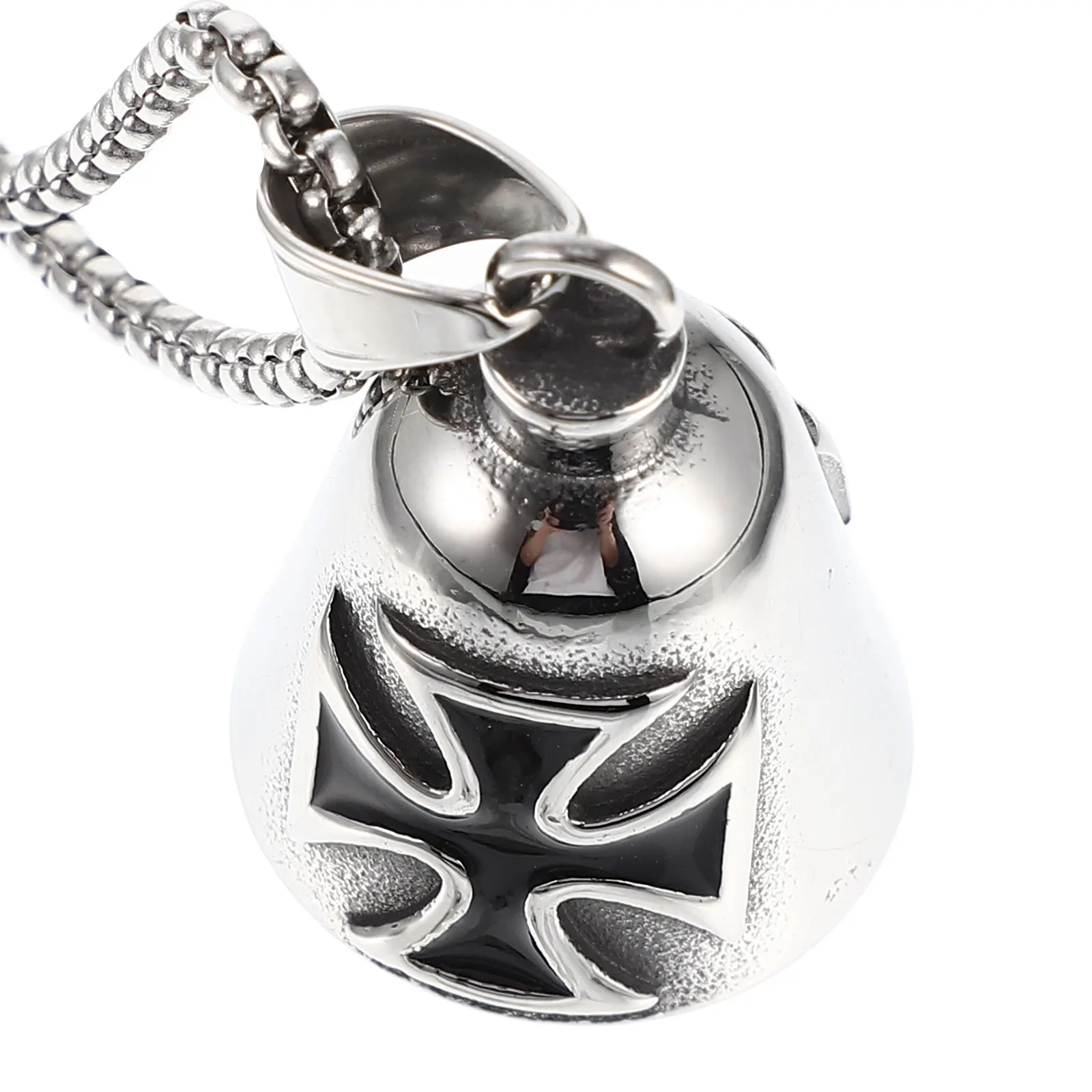 

Retro Bell Keychain Vintage Titanium Steel Metal DIY Jewelry Making Pendant Small Decoration Craft Color Mini Gothics