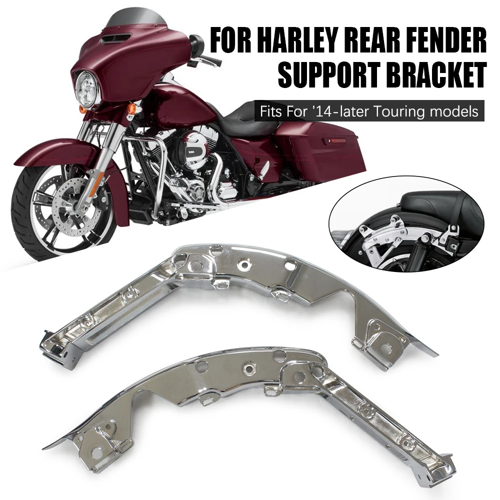 

Motorcycle Black Fender Support Kit Fit Harley Touring CVO Electra Glide Road Glide Street Glide Road King Ultra Limited 14-23
