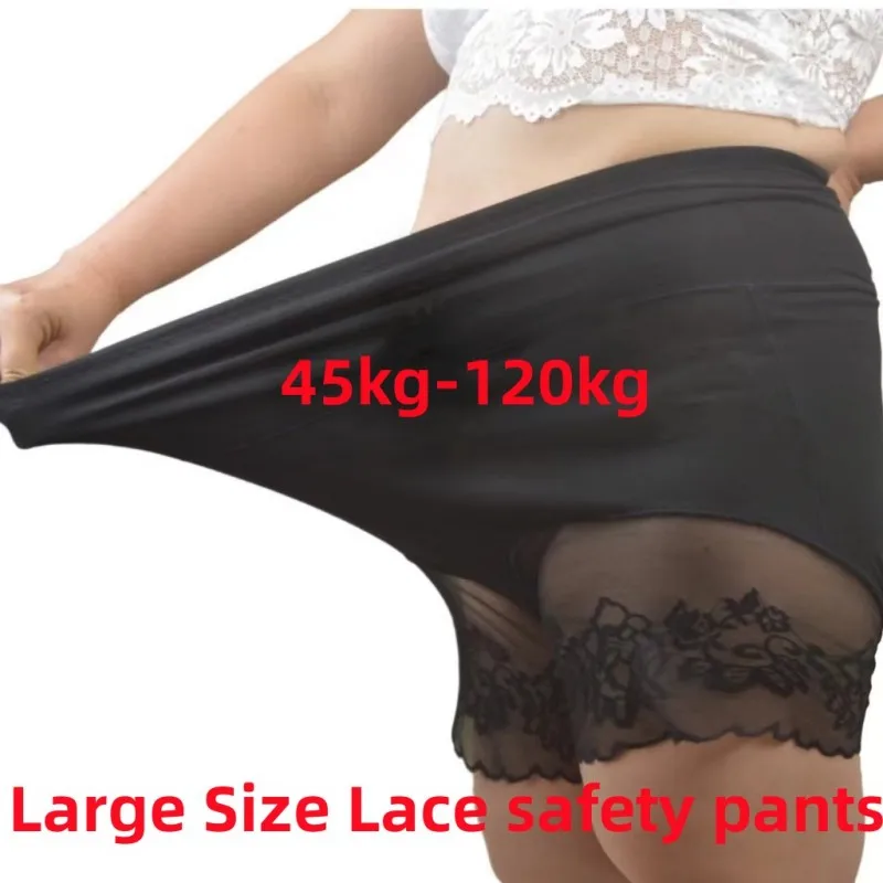 5XL230kg damskie majtki ochronne koronkowe spodnie z wysokim stanem zapobiegająca otarciom bielizna na udo Anti Frictio Plus rozmiar bielizna wyszczuplająca