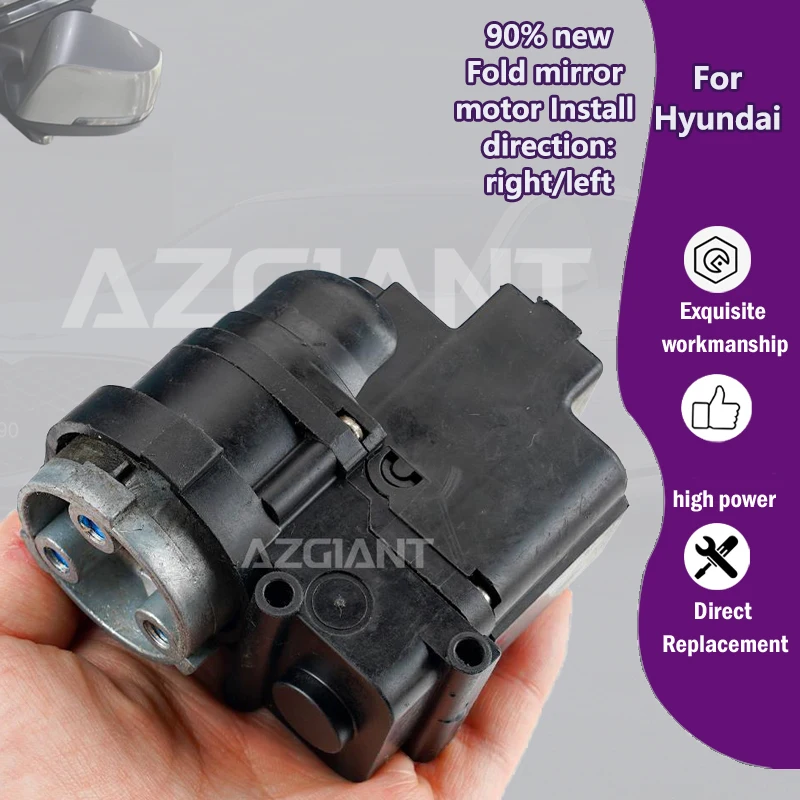 

AZGIANT For Hyundai IX35 Creta Veloster MK1/IX20/Veloster/i30 Car Side Wing Exterior Mirror Folding Motor module replace