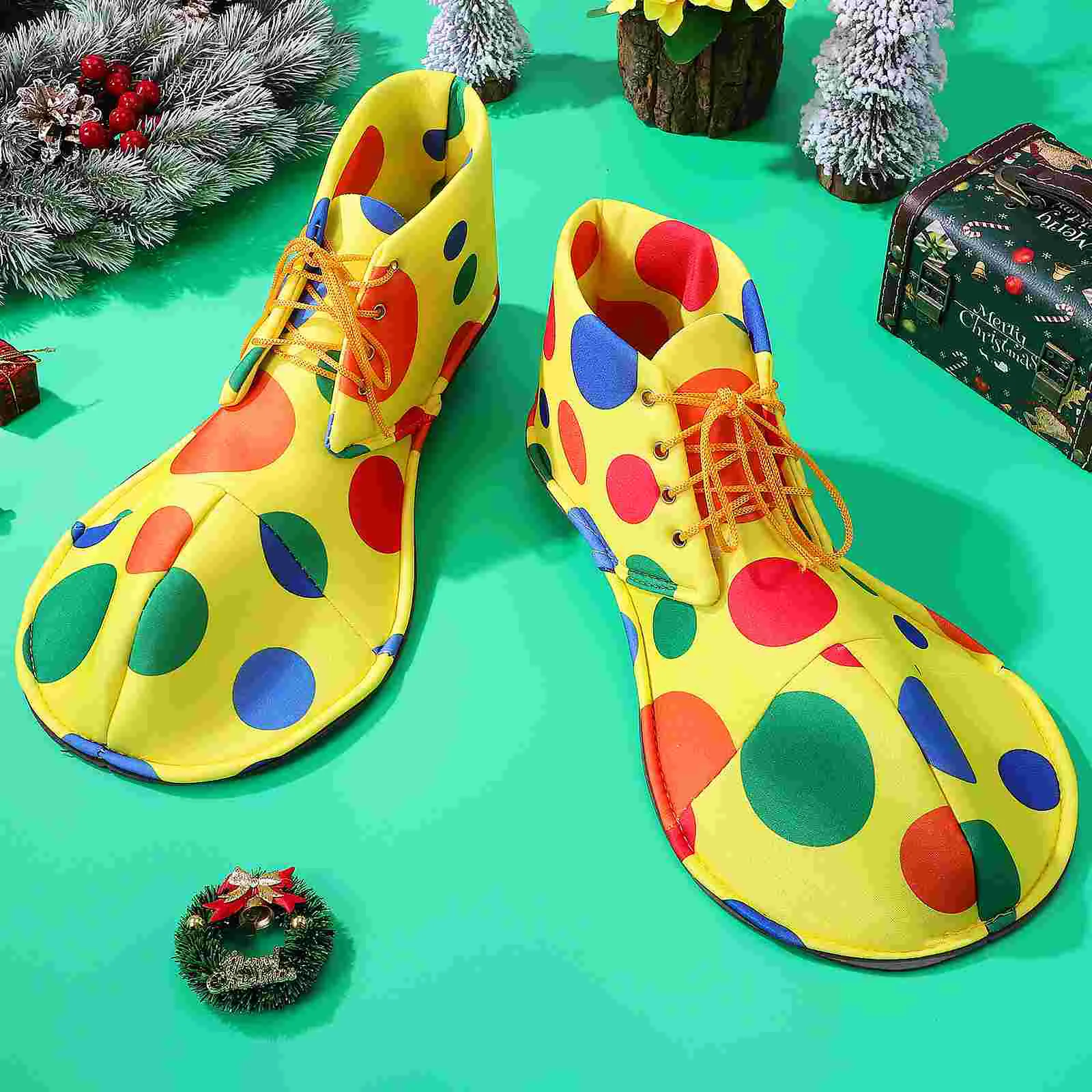 Clown Shoes for Halloween Party Dress up Ladies Slippers Unisex Men's Aldult Comedy