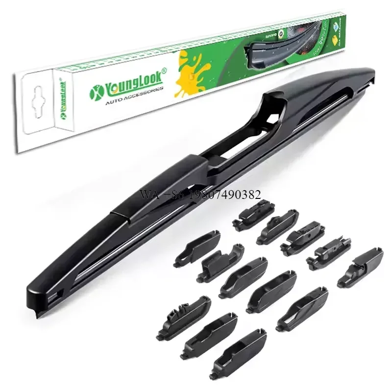 wmwmnu for YOUNGLOOK YL-R02 Boneless Multi-function Rear Wiper Blade Natural Rubber Silicone Temperature Resistant -40 to 80