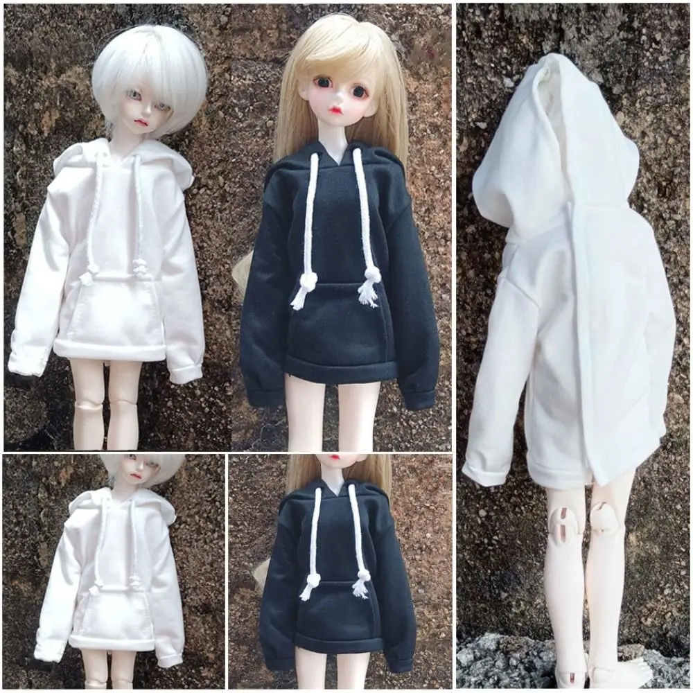 

Fashion Doll Hoodies Casual Wears Handmake Outfit Clothes DIY Accessories Pure Color for 1/3 1/4 1/6 BJD 30/45/60cm Dolls