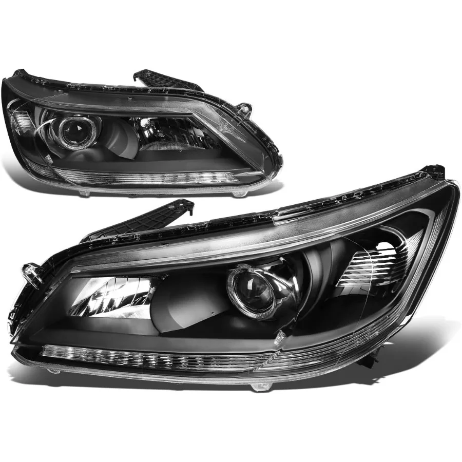 

Factory Style Projector Headlights Assembly for Honda Accord 4-Door Sedan 9th Generation 2013-2015 Compatible with Driver and P