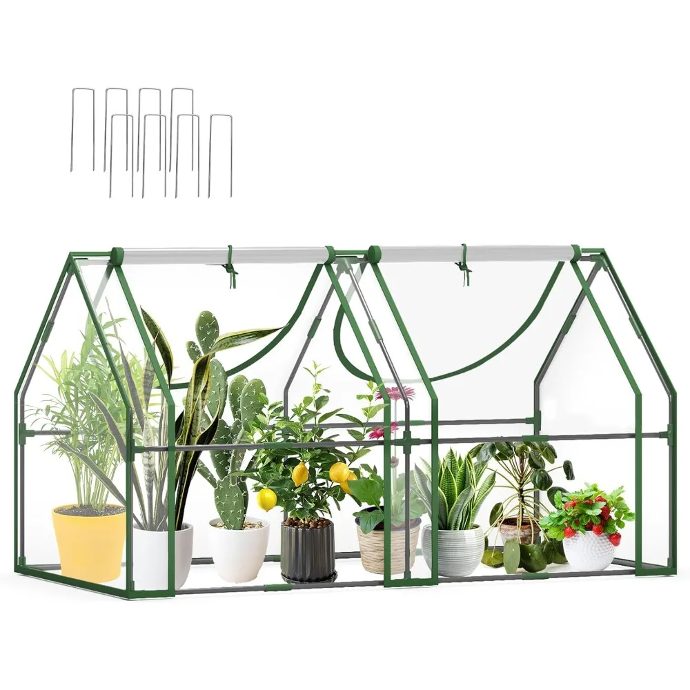 

Mini Greenhouse for Outdoors Indoor 65"(L)*33"(W)*35.4"(H), Small Greenhouse with Innovative Dual Open Doors, Portable Garden T
