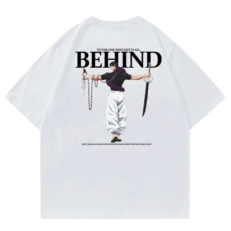 Japanese Anime Clothes Cartoon Fushiguro Toji Graphic T-shirt Men Fashion Oversized T Shirt Male Manga Fashion Tshirt Women Tops