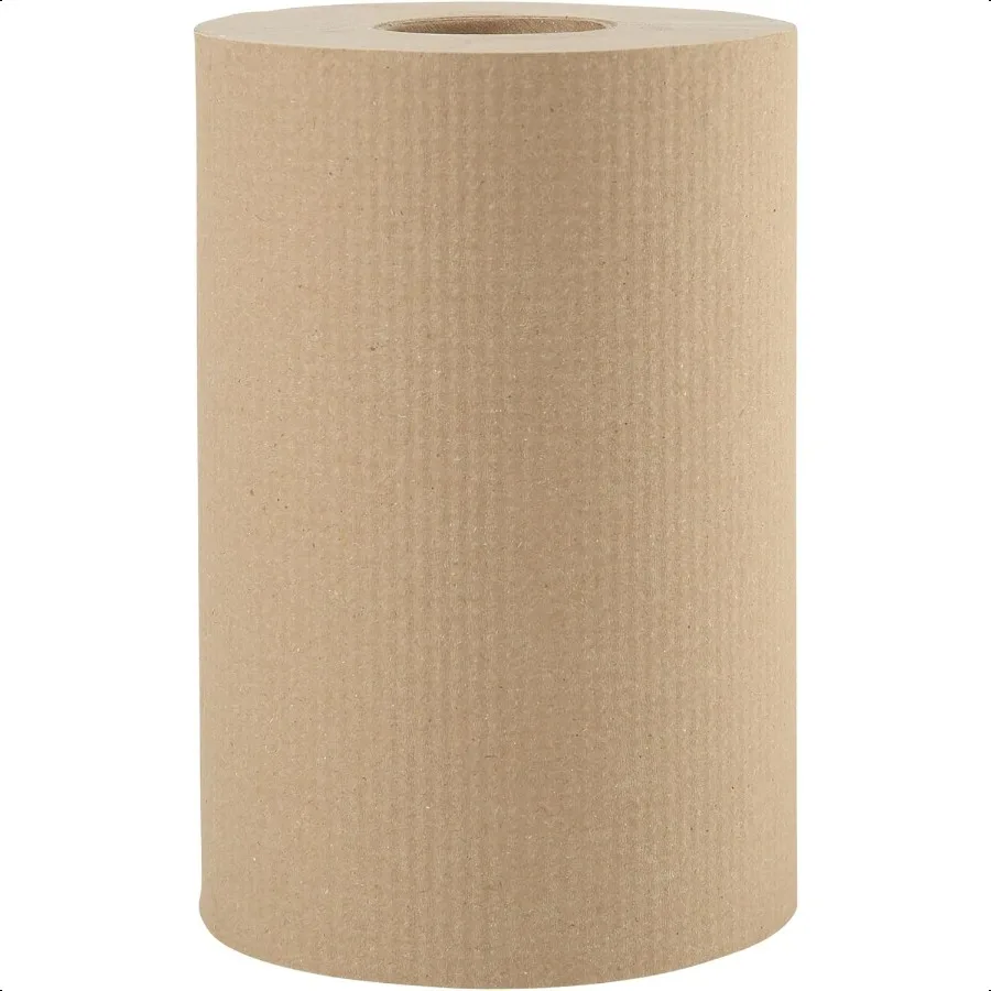 Boardwalk 6252 Asciugamani di carta avvolti 8 x 350 piedi 1 strato Custodia naturale da 12 rotoli
