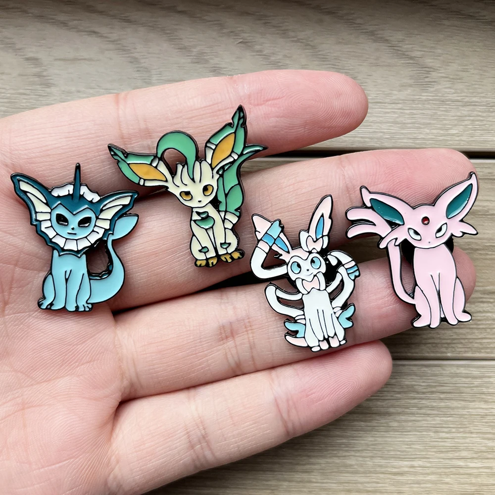 9pcs Kawaii Cartoon Elf Monster Character Brooch Badges, Fashion Jewelry Accessories for Bag Collectible Gift for Boys and Girls