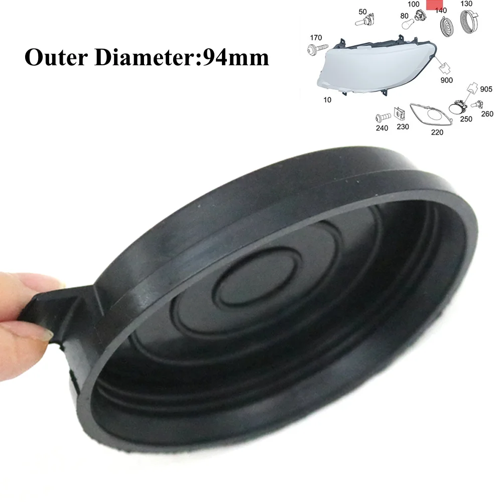 

Front Headlamp Bulb Extension Seal Back Cap Lid Headlight Waterproof Rubber Dust Cover A9108260800 For Mercedes Benz W907 W910