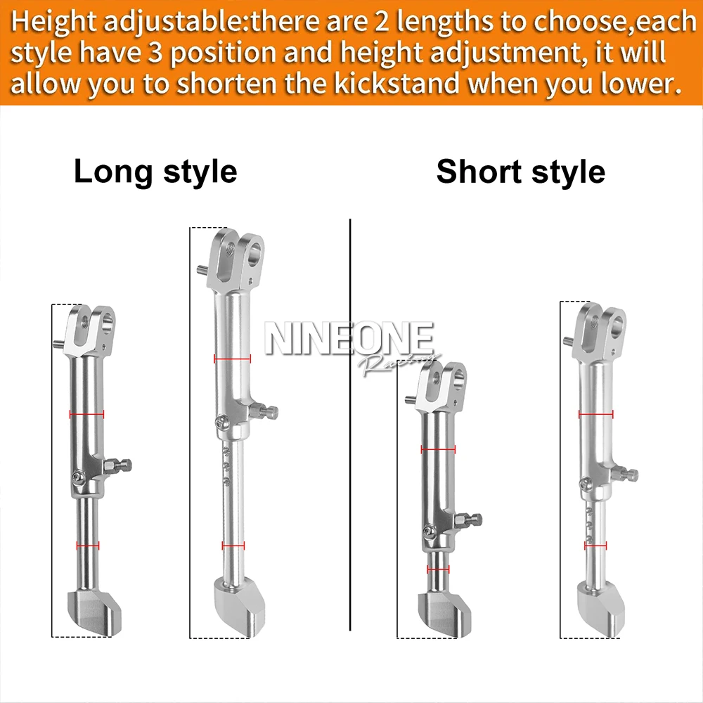 Adjustable Kickstand Side Stand Support Fit For Kawasaki Z 900 RS Z900RS Cafe 2018-2025 CNC Aluminum Motorcycle Parking Upgrade view 4