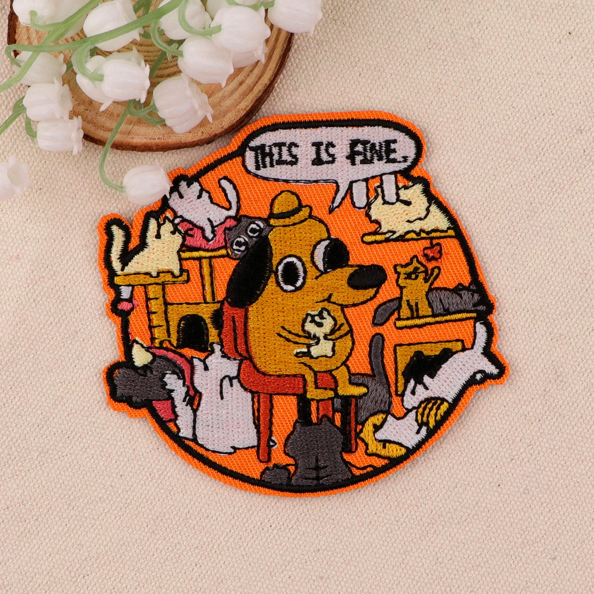 Cute Cartoon Magic Cat Embroidered Apparel Badges Iron On Patch Sewing On Patches DIY Patch Ironing Stickers Clothes Accessories