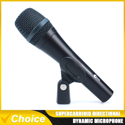 Micrófono vocal supercardioide dinámico con cable E945, micrófono de mano para voz en vivo, micrófono de Karaoke