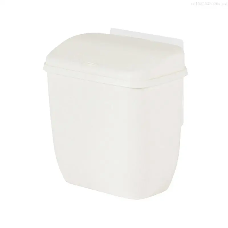 

Wall Mounted Trash Can with Removable Lid Waste Paper Storage for Home Bedroom Bathroom Office Garbage F0T4