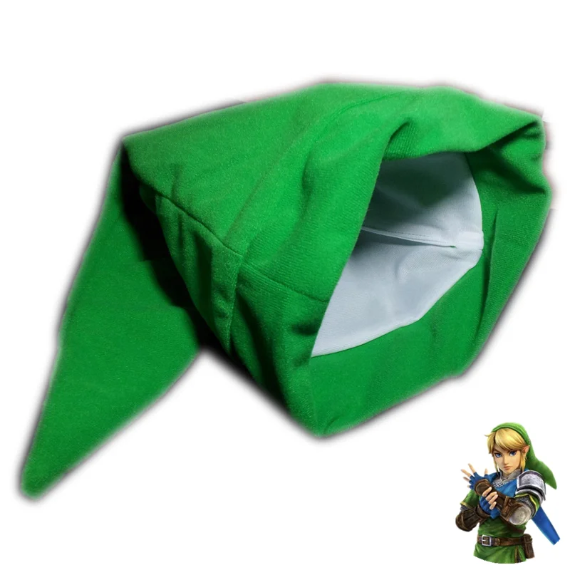 Anime Cartoon Link Hat Legends Of Zeldas Cosplay Plush hat Costume Party Green Cap Christmas Gifts Prop