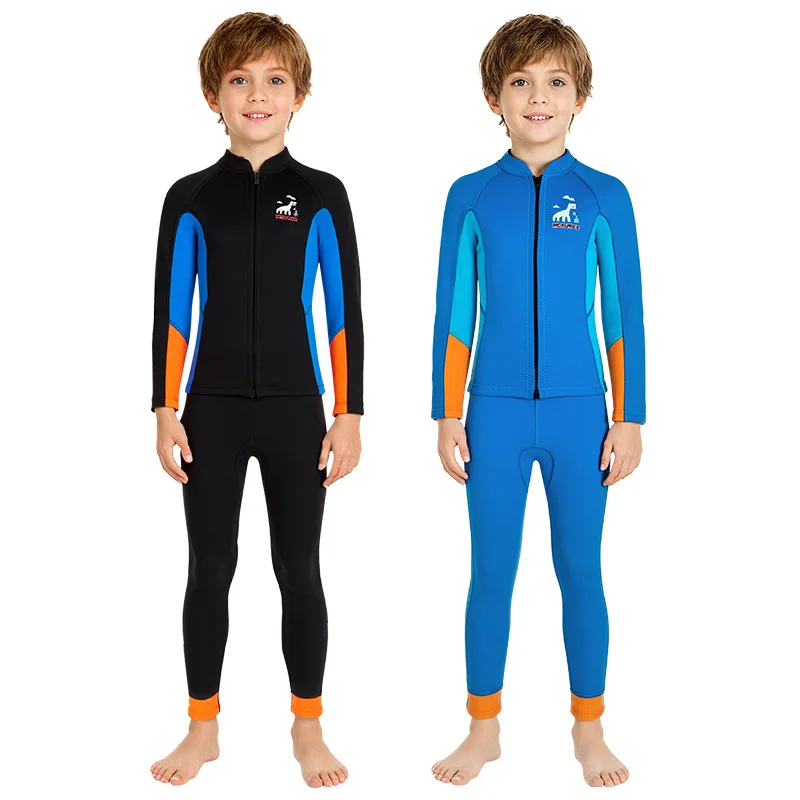 kids-25mm-neoprene-wetsuit-boys-two-piece-long-sleeve-thermal-warm-swimsuit-swimming-surfing-diving-suit-jellyfish-protection