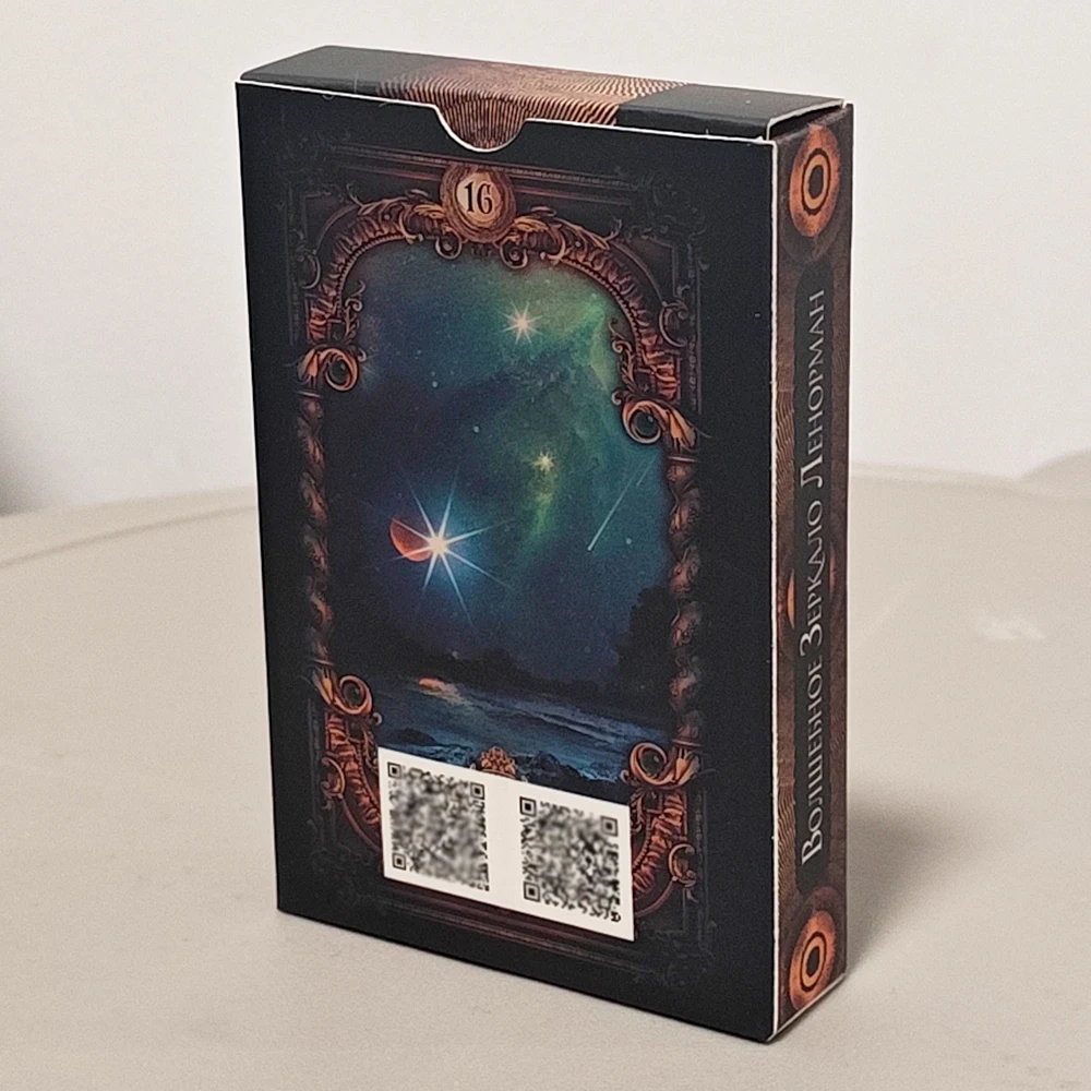 Magic Mirror Lenormand, A Deluxe 40-Card Divination System 9*6cm (36 Pcs Lenormand Cards + 4 Extra Cards) in Russian Language