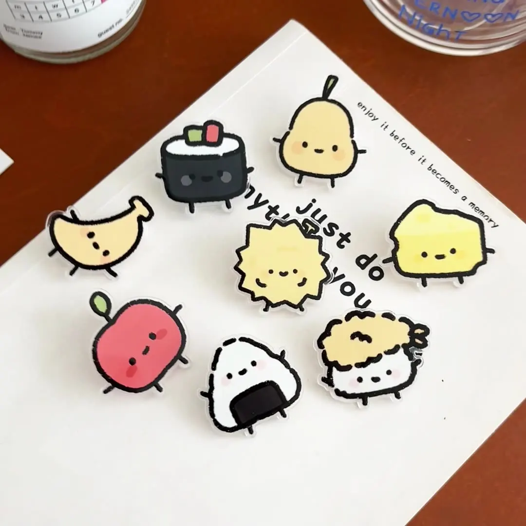 

Cute INS animated fruit brooch cartoon decoration brooch student cute gift