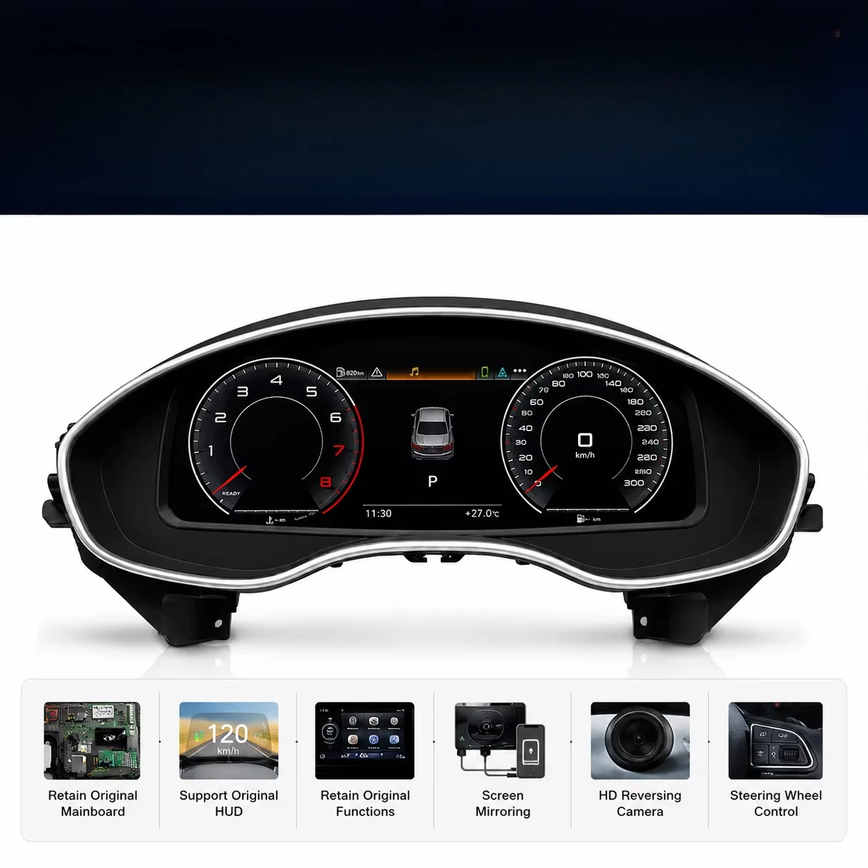 Car Instrument Cluster LCD Instrument Panel Full Liquid Dashboard for Audi A6 A7 Dashboard Multimedia Car Virtual Cockpit
