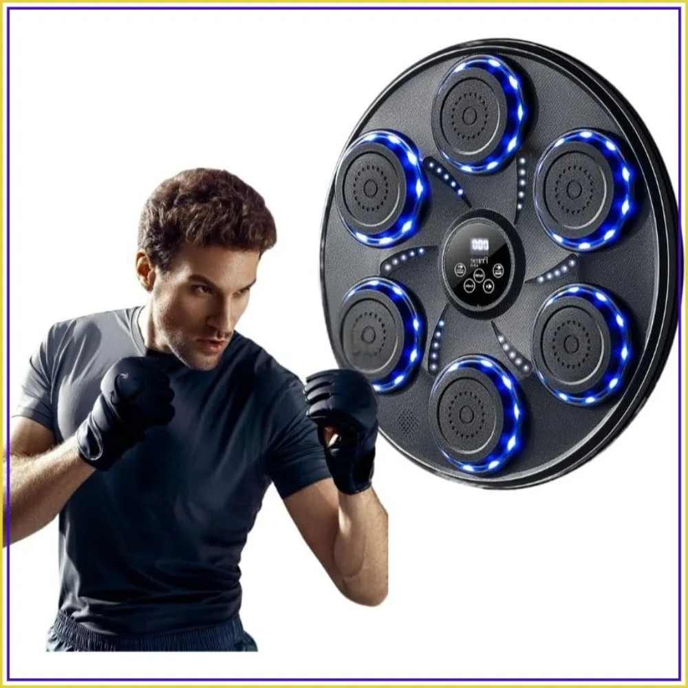 Smart Smart Music Boxing Machine with Gloves, Bluetooth & LED Lights for Home Gym - Aliexpress Deal