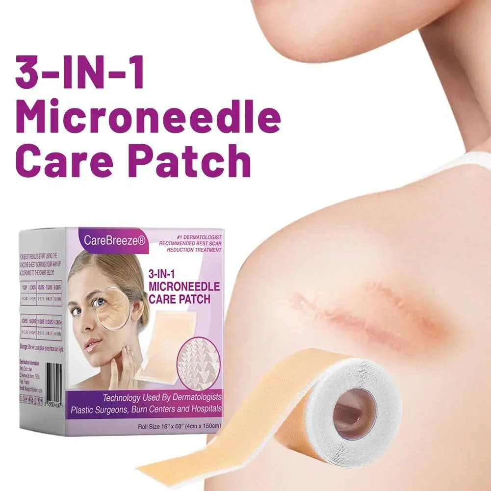 CareBreeze 3-in-1 Microneedle Care Patch Dermatologist Recommend Best Scar Reduction Treatment Wrinkle-reducing Body Face Patch