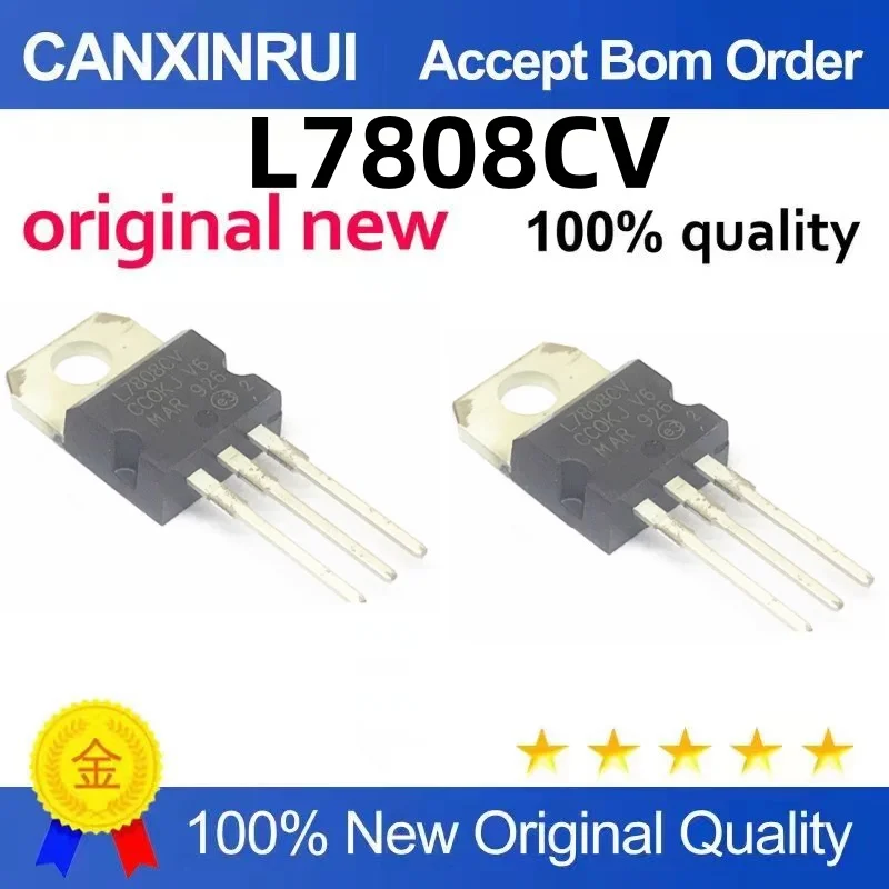 

（100 pieces）L7808CV L7808 In-line Triode TO-220 Triode 8V