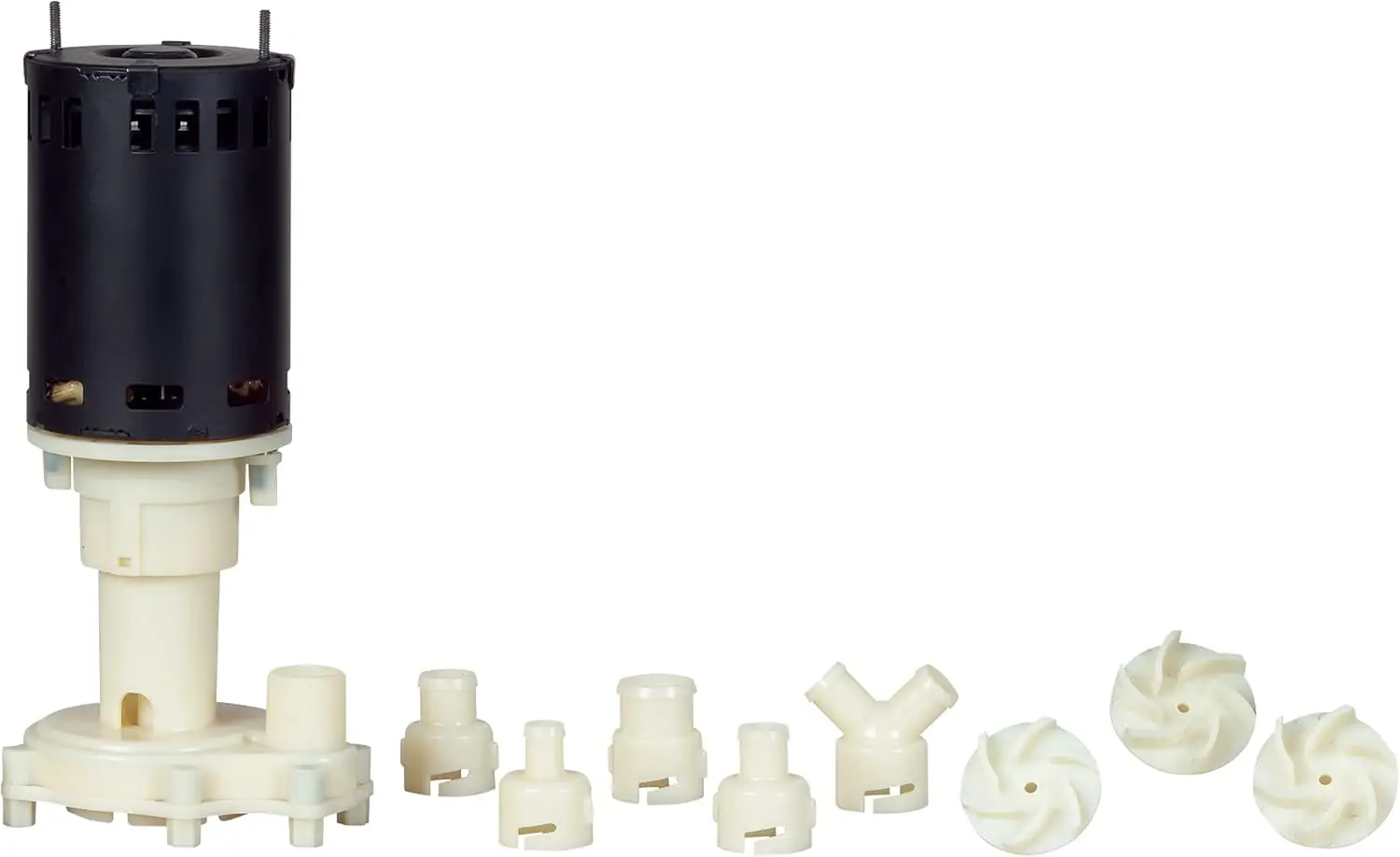 

115/230 Volt, 1/25 HP, 760 GPH Commercial Ice Machine Replacement Water Pump with 3-Ft. Lead Wires, Black/White, 545600