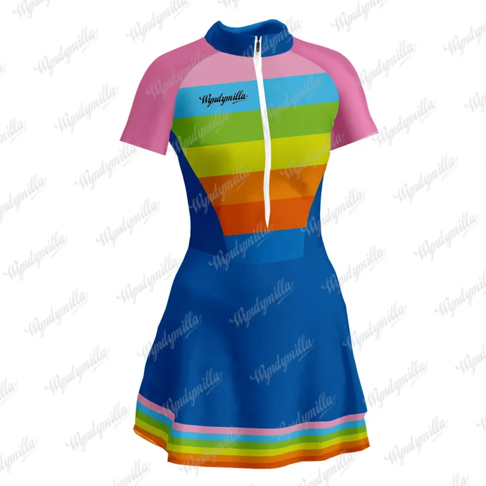 Vestidinho Feminino Triathlon Cycling Skirt Dress Ciclismo Fitness, Running,cycling,volleyball Outdoor Sports Mini Little Dress