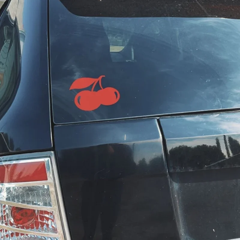 

Cherry Car Stickers for Car Window Bumper Decoration Exterior Accessories Cherry Sticker Sun Protection Waterproof Vinyl Decal