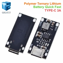 GREATZT Type C USB Input High Current 3A Polymer Ternary Lithium Battery Quick Fast Charging Board IP2312 CC/CV Mode 5V To 4.2V