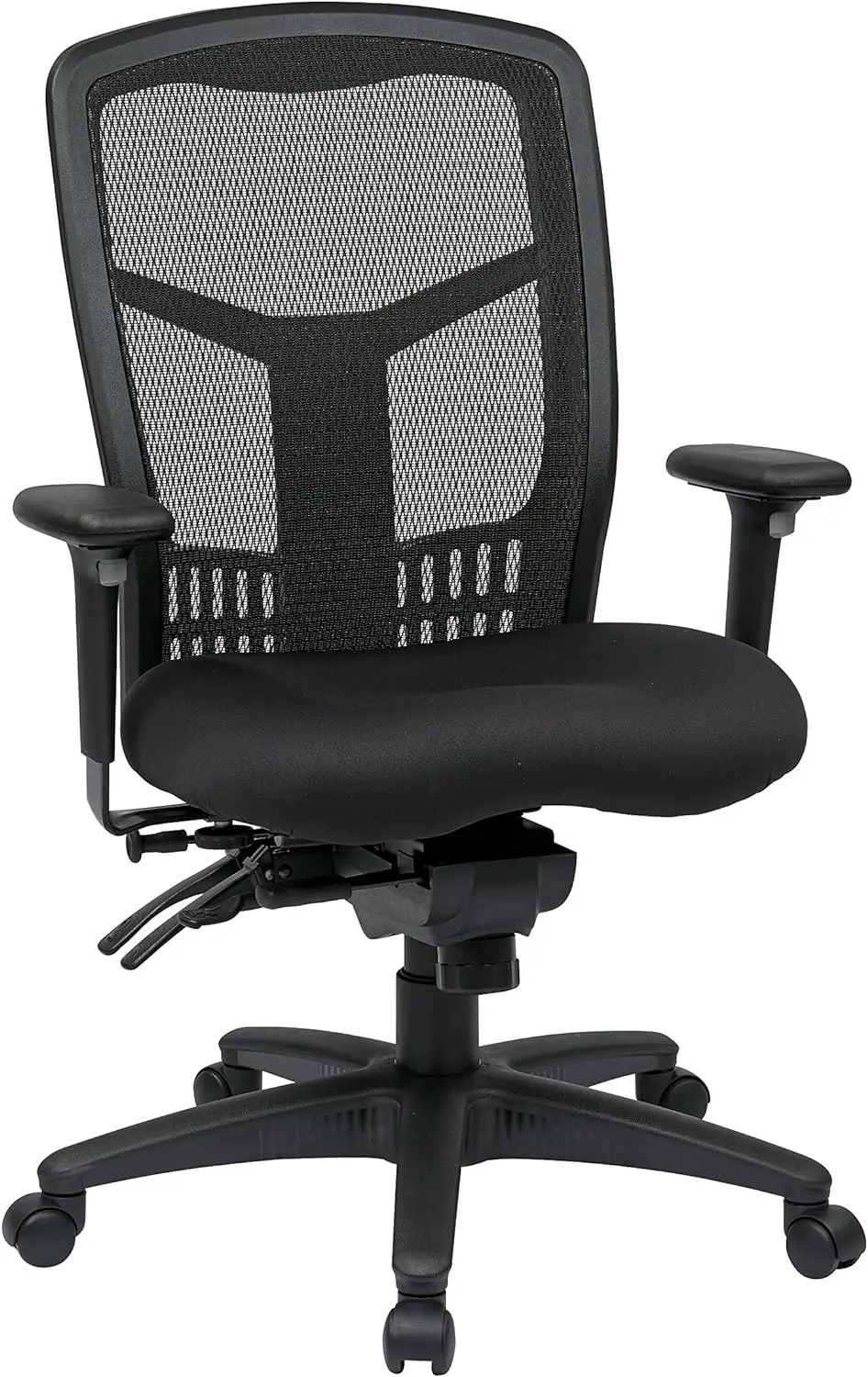 Office Star Progrid Breathable Mesh Manager'S Office Chair With Adjustable Seat Height, Multi-Function Tilt Control And Seat