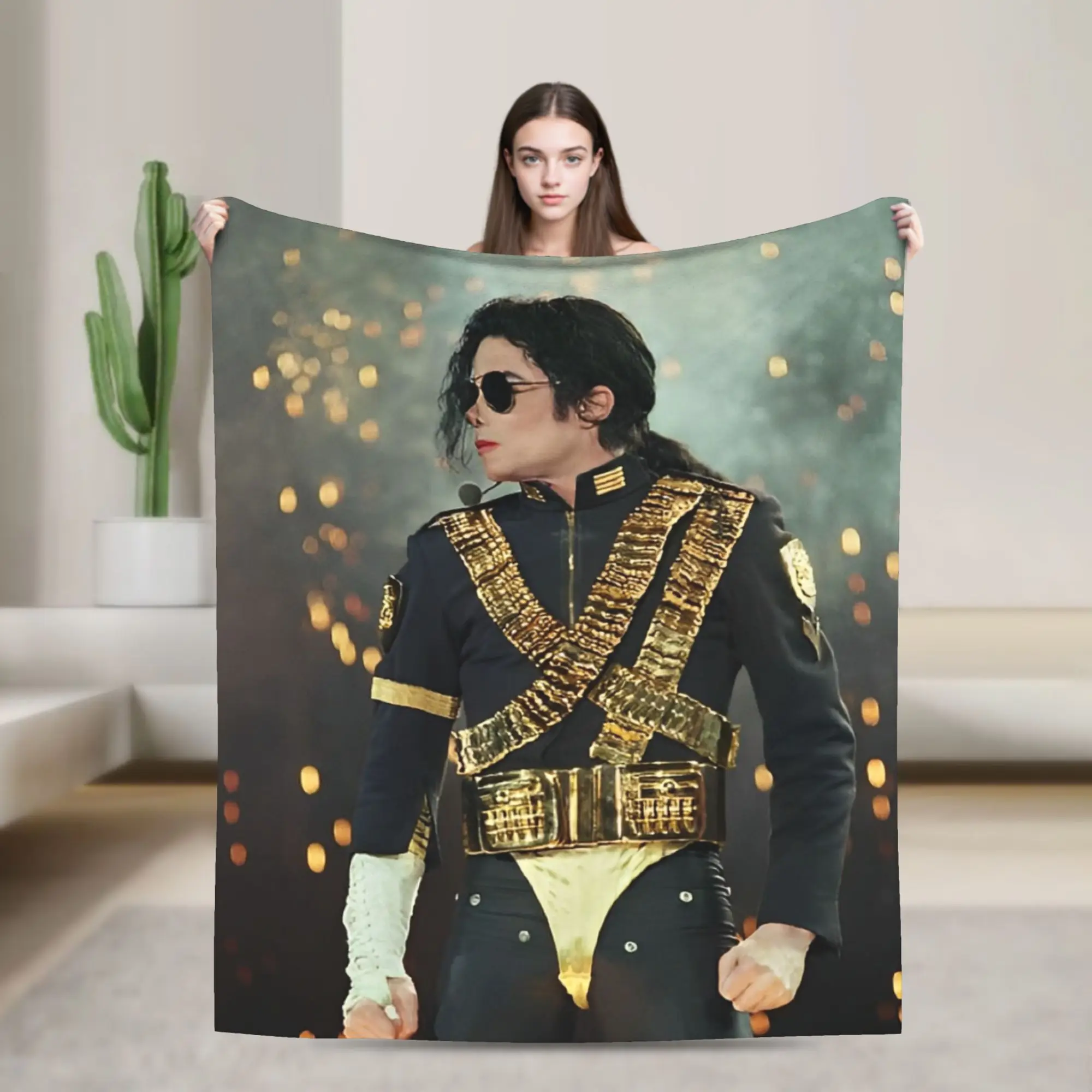 261 MJ Dangerous Tour Blanket Cover Fleece Warm Throw Blanket for Car Sofa Couch Bed Rug