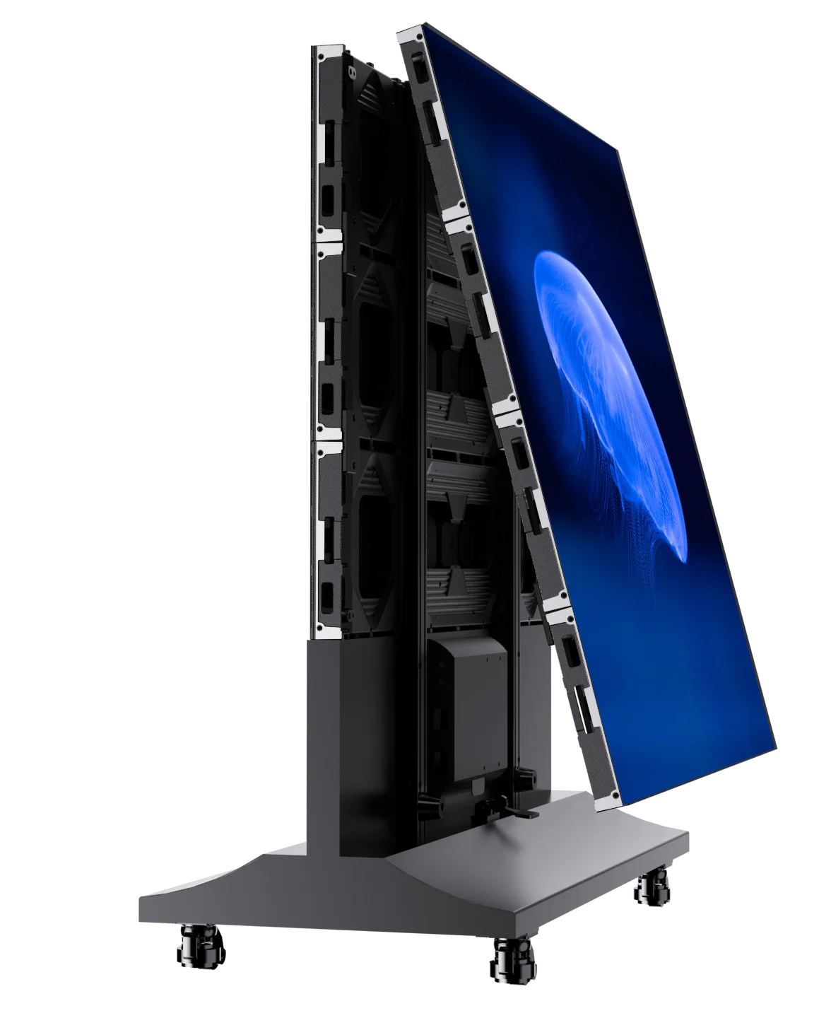 PH2.6 P2.6 Floor Standing Indoor Wheeled Foldable High Quality SMD LED Display 800cd 2-Year Warranty