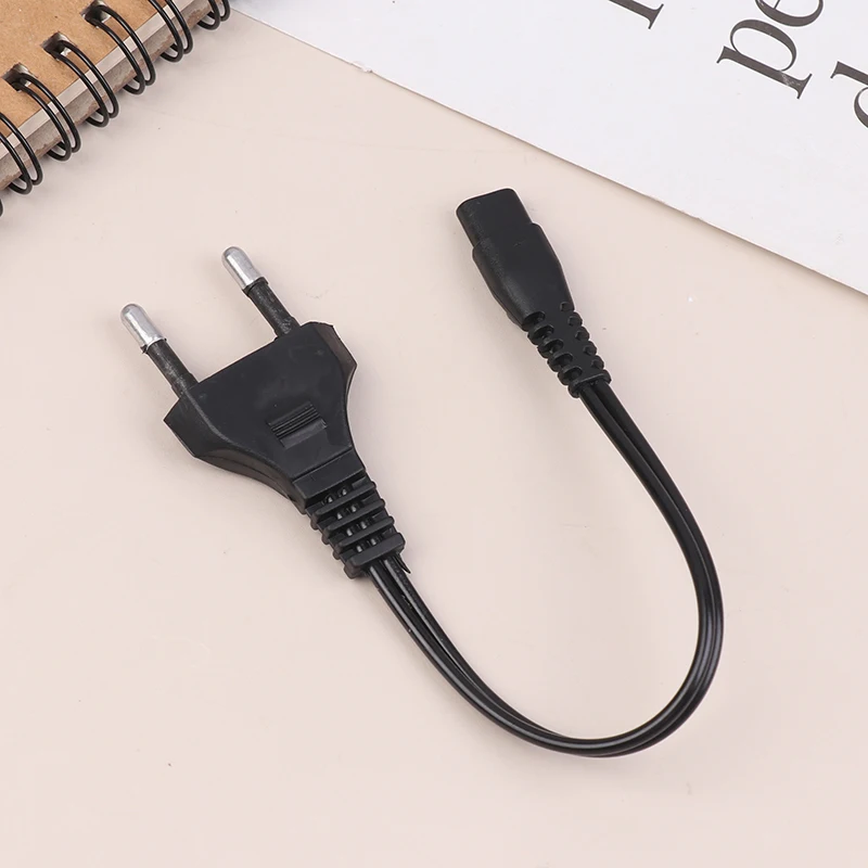 1Pc EU Plug Double Port Charging Cable 220V 110V Power Cord For Flashlight Charger Replacement view 5