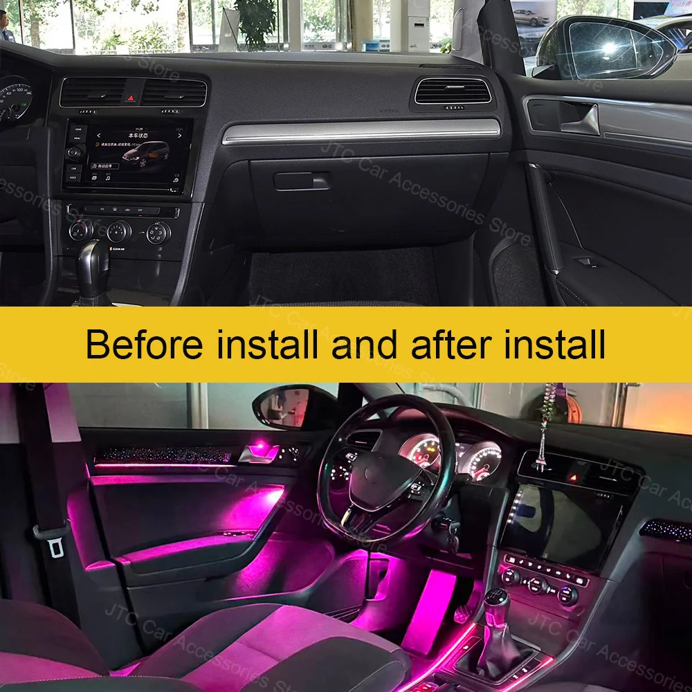 Dynamic Active Ambient Light For VW Golf 7 gti 7.5 MK7 2019-2020 rhd Atmosphere environtal mood ambilight Lighting