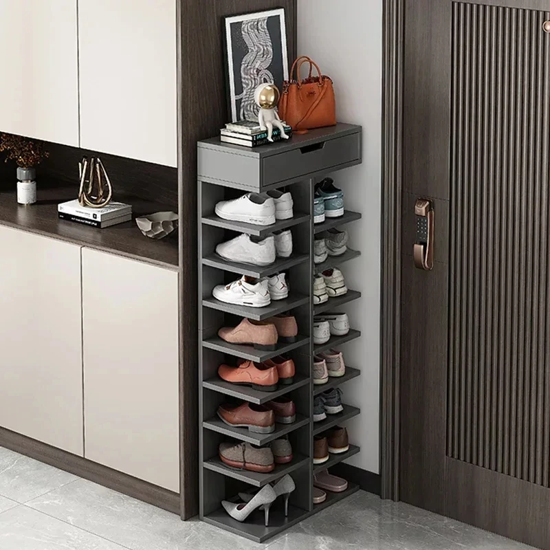 Metal Shoe Rack Organizers Storage Thin Stretcher Plastic Corner Rotating Armable Multilayer Home Furniture