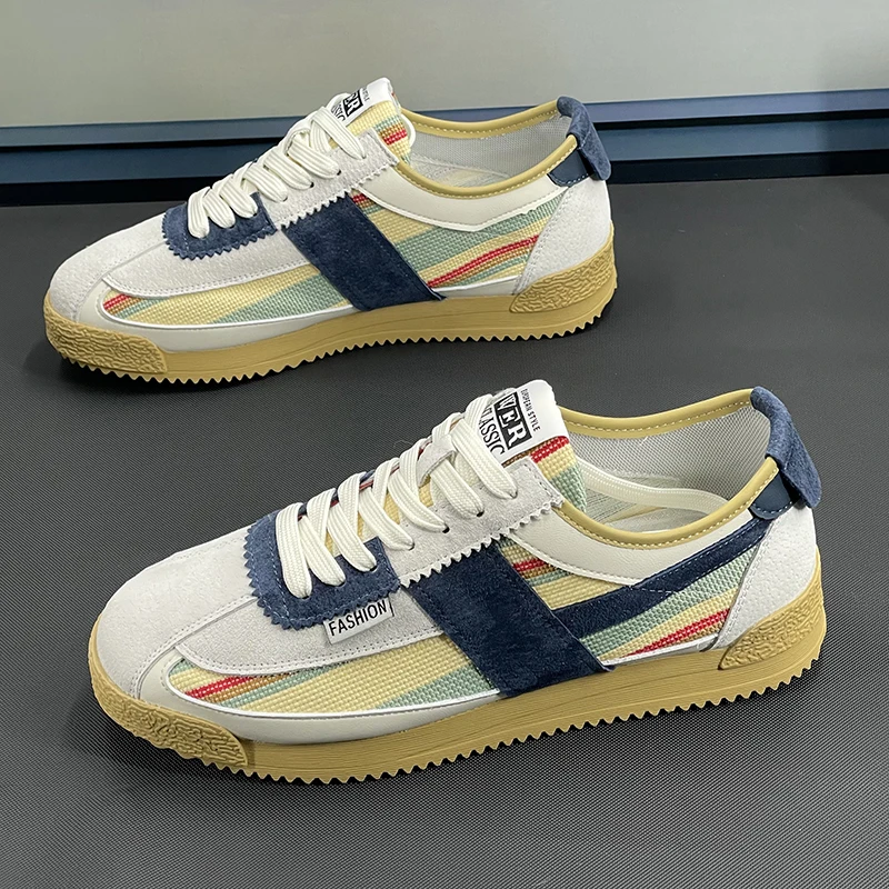 

VIPOL Мужские классические кроссовки, дышащая спортивная обувь на плоской подошве, немецкая тренировочная обувь, прогулочная обувь на мягкой подошве на шнуровке